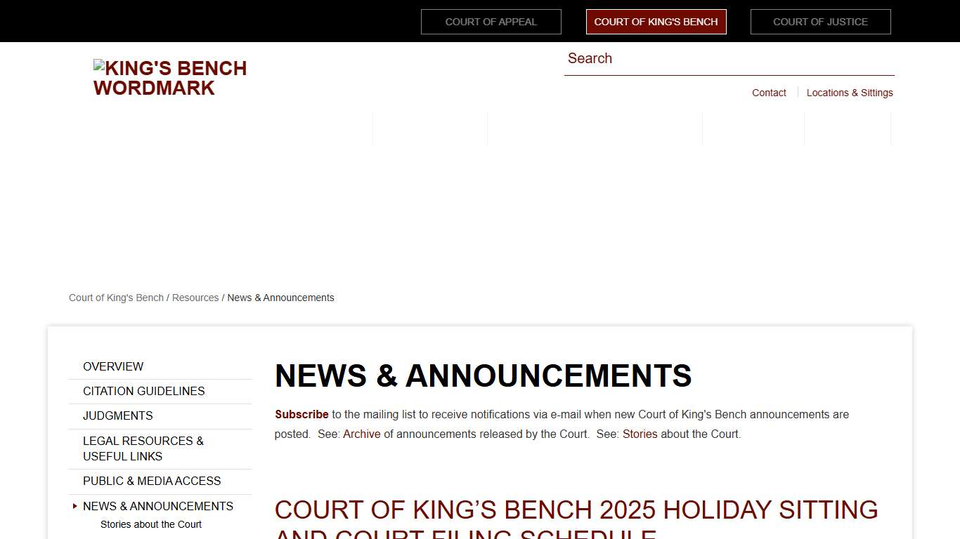 News & Announcements